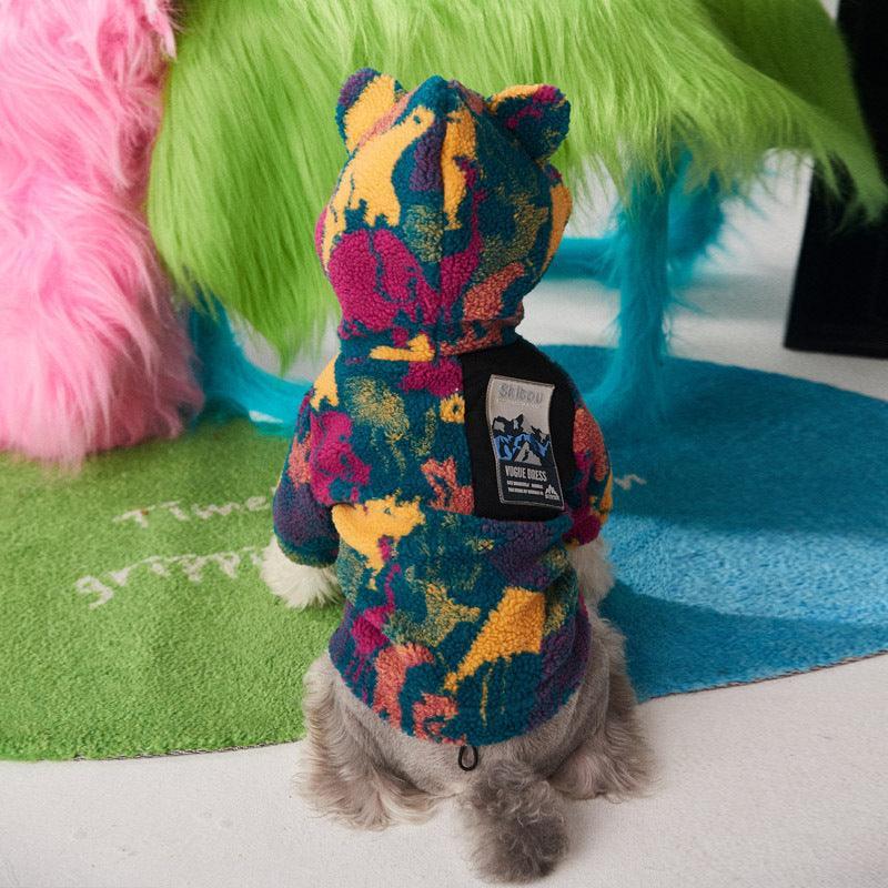 Autumn And Winter Camouflage Thick Dog Clothes For Small And Medium-Sized Pets-2